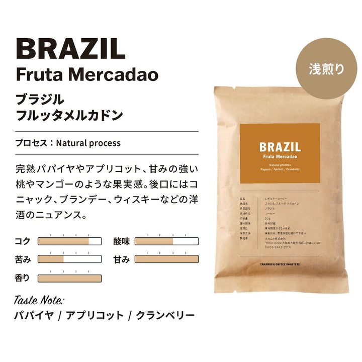 【メール便送料無料】【50g×3袋】コーヒー 厳選！ 浅煎り お試し 3種 セット（ケニア、ブラジル、エチオピア)※同梱不可